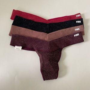 4 never been used sparkly thongs